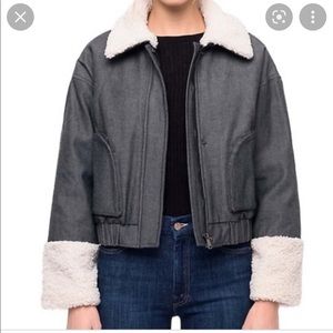 John + Jenn jacket with faux shearling - only worn once